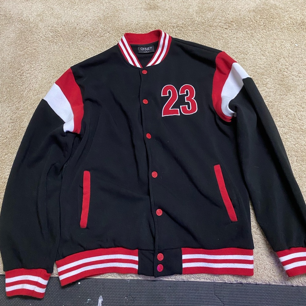 G-net letterman jacket
